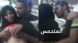 شاب مصري متحمس يلهو مع صديقته في مكان العمل - arab sex